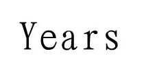 Years