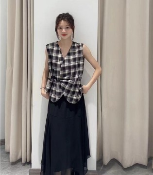 所季,夏季新品,格纹,时尚,夏季女性,休闲新品