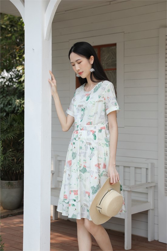 荣子原创女装夏季新品 清新田园风  文艺自然