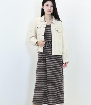 罗曼可,秋季新品,条纹系列,都市通勤,复古轻文艺