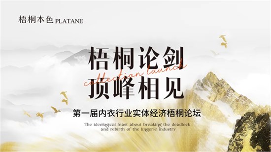 梧桐论剑・顶峰相见 | 第一届内衣行业实体经济梧桐论坛圆满成功