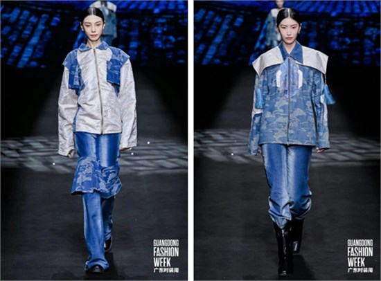 时尚+非遗！「诸所」客家蓝衫走上2025广东时装周