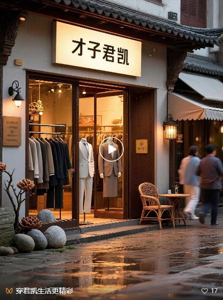 才子君凯时尚潮流衬衫百搭款式新颖个性刺绣与印花工艺取华夏国粹传承版元素如梅花融入东方美学为衬衫增添文化底蕴和艺术魅力