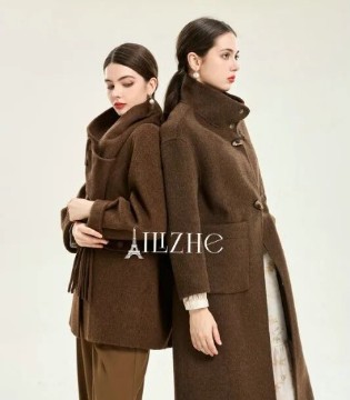 时尚,穿搭,咖色大衣,秋冬,加盟,招商