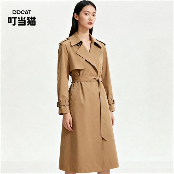 叮当猫DDCAT女款风衣:匠造每一处细节,解锁都市时尚密码!