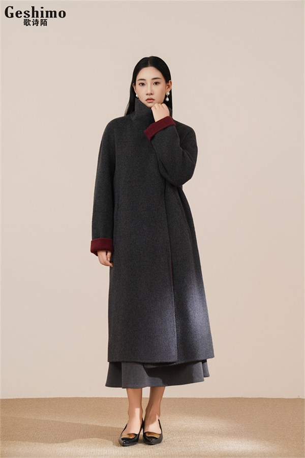 歌诗陌2025冬季双面羊绒大衣系列：以匠心织就冬日优雅，用细节诠释高级质感