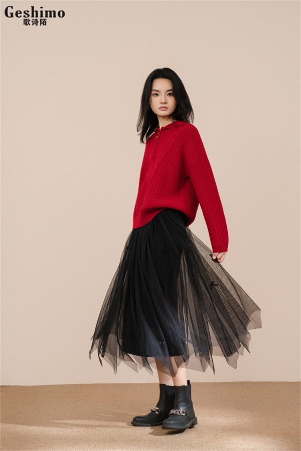 歌诗陌女装 针织新季,极简与复古