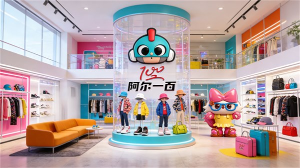 阿尔一百r100品牌参加广州国际童装博览会