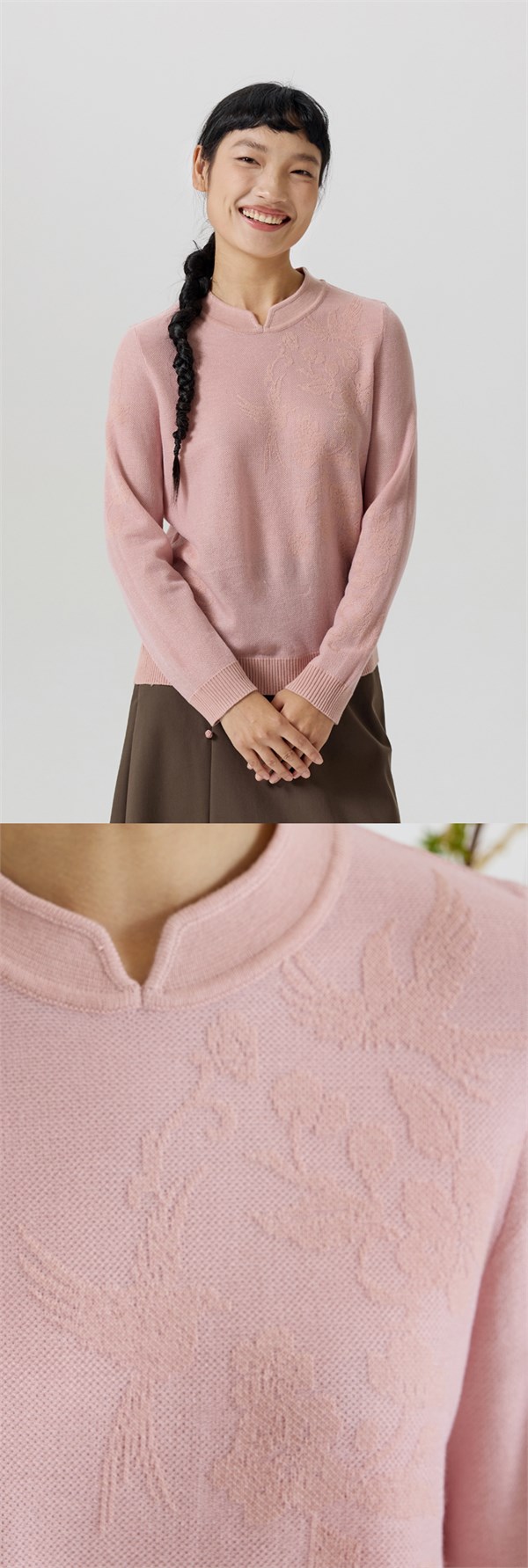 一袭花影满衣，半窗春色入怀