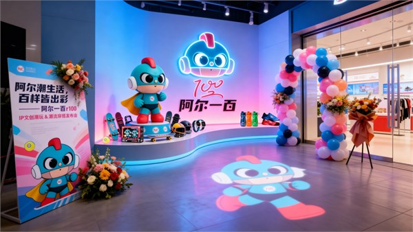 阿尔一百r100品牌新品发布会启幕，全龄IP解锁潮流生活新范式