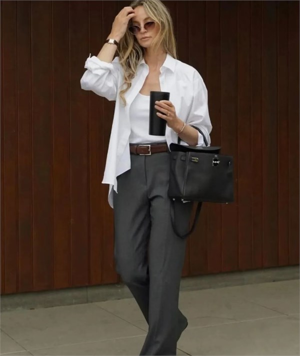 一件衬衫搞定早春｜通勤时髦两不误的搭配密码