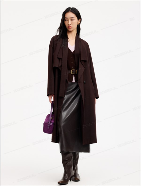 佐色早春衣橱‘三重奏’：系带针织撩人于无形，风衣走路带风，皮衣贵气不张扬