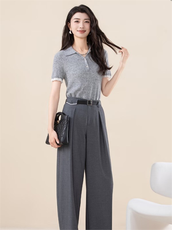 诗梦女装 SHIMENG｜灰韵漫染，静遇春深——以柔克刚的通勤美学