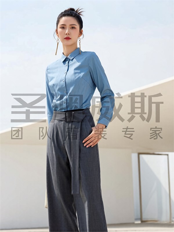 圣澳威斯｜定制企业蓝衬衫：以专业形象，赋能商务新力量