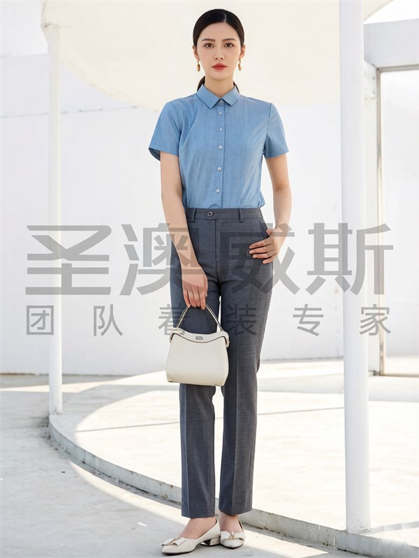 圣澳威斯｜定制企业蓝衬衫：以专业形象，赋能商务新力量