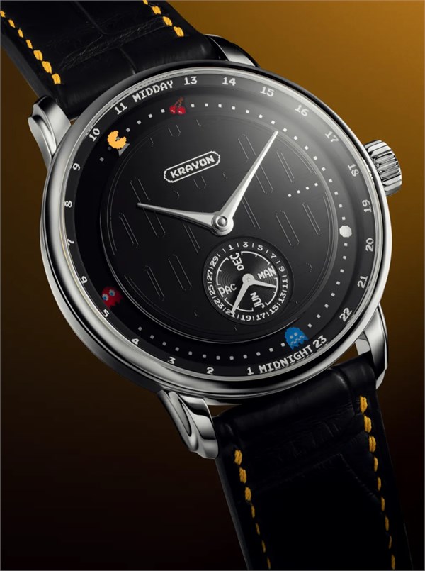 Krayon × 吃豆人：45岁经典游戏，玩进高级制表的方寸之间