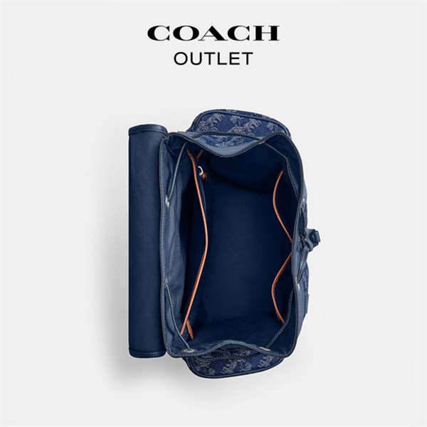COACH 男士馬車圖案印花雙肩包 HITCH