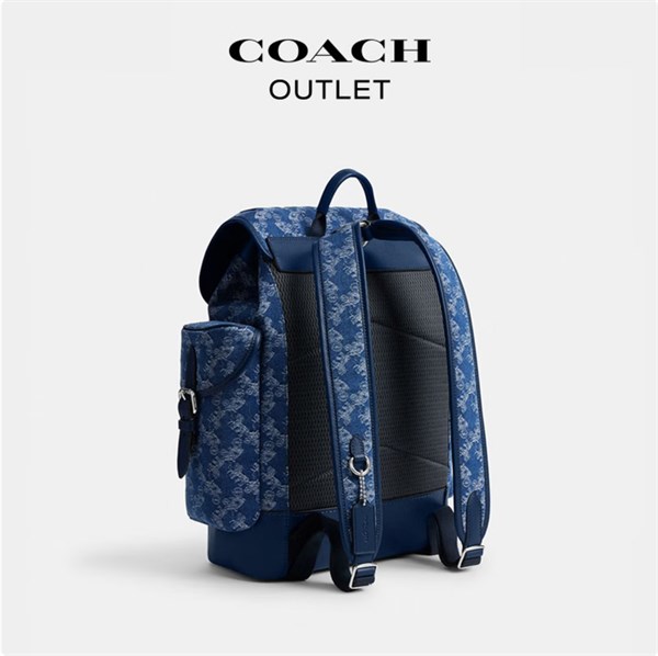 COACH 男士馬車圖案印花雙肩包 HITCH