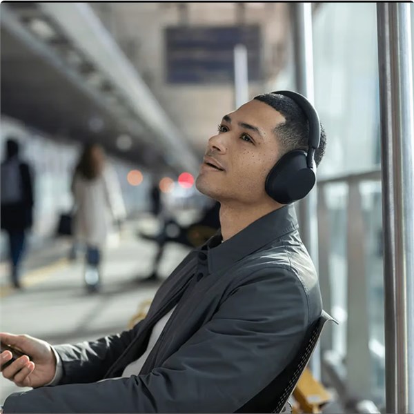 索尼 WH-1000XM5 耳罩式頭戴式主動降噪藍(lán)牙耳機 黑色