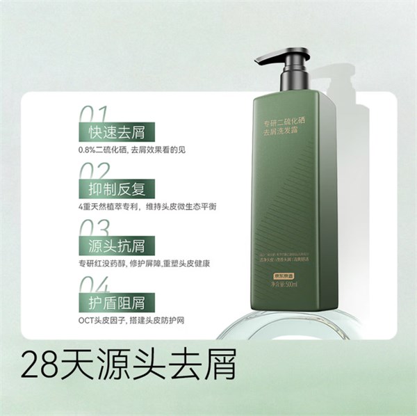 京東京造 專研去屑洗發(fā)露 500ml