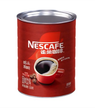 雀巢（Nestle）醇品速溶美式纯黑咖啡粉500g/罐 桶醇不添加蔗糖低卡低脂运动健身
