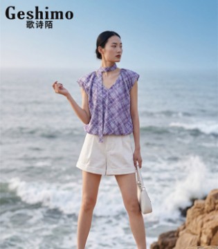 歌诗陌2026夏装：邂逅蓝色浪漫，解锁法式清新优雅穿搭