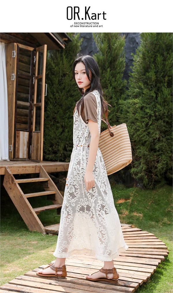 解构女装26春款：蕾丝镂空两件套，休闲时尚新密码