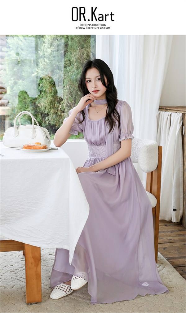OR.Kart紫雾裙：穿在身上的法式暮光剧场