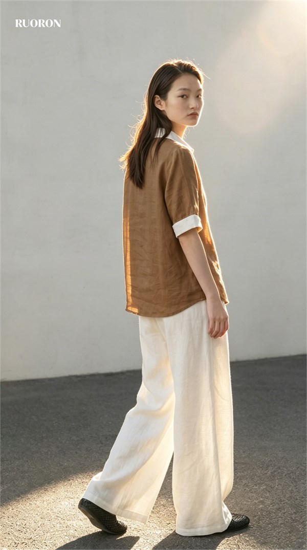 当亚麻遇见侘寂美学：RUORON用自然肌理，写就都市女性的松弛哲学