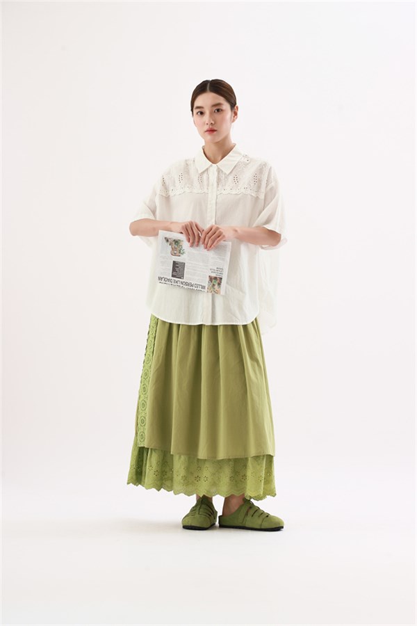 简与媄女装 | 清新文艺风亚麻套装 · 把春日绿意穿在身上