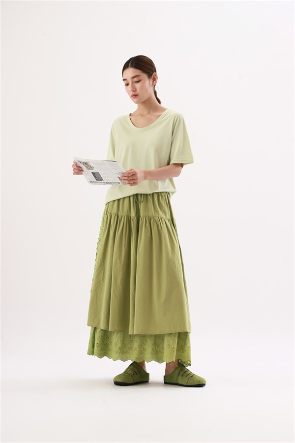 简与媄女装 | 清新文艺风亚麻套装 · 把春日绿意穿在身上