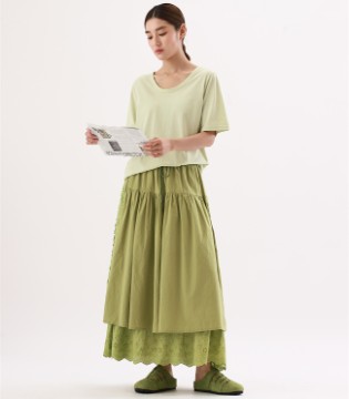 简与媄女装 | 清新文艺风亚麻套装 · 把春日绿意穿在身上