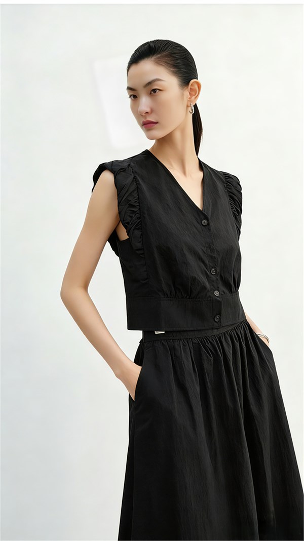 婕依妮2026夏季新款：以黑为墨，勾勒气质高级感穿搭画卷