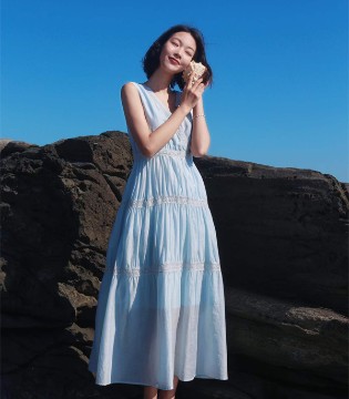连衣裙,海边连衣裙,度假风,显瘦连衣裙,原创设计师女装
