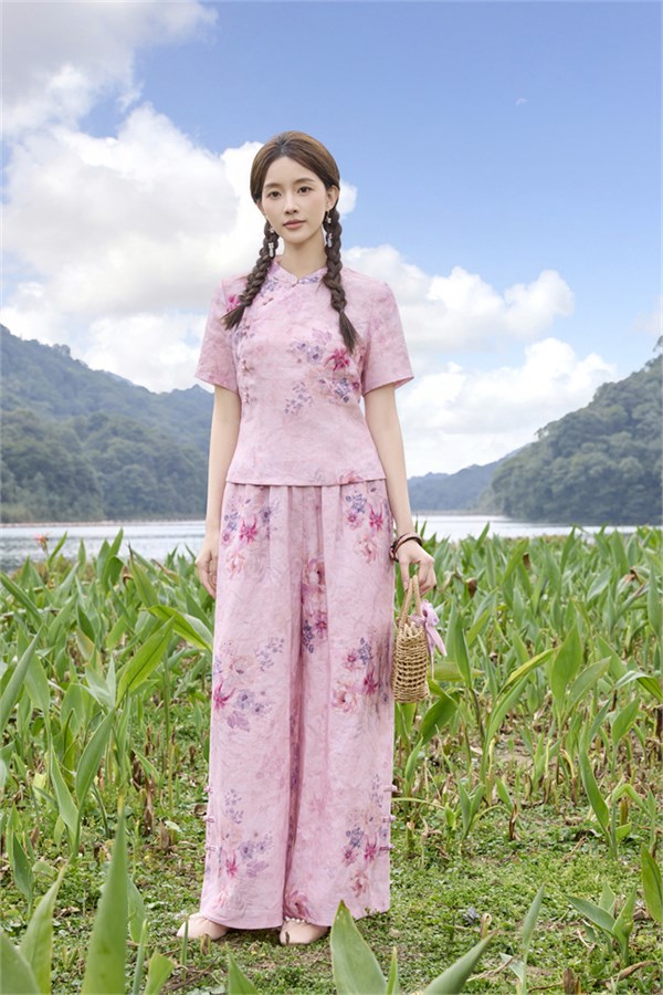 曼茜纱新中式苎麻夏装|温柔江南少女感拉满