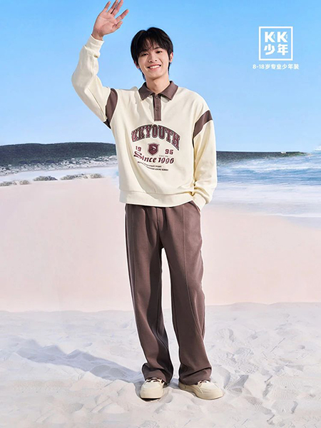KK少年童装品牌2025春夏少年装直筒休闲长裤