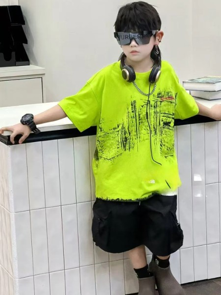 麦乐鸭童装品牌时尚休闲可爱男童女童2025夏季新款