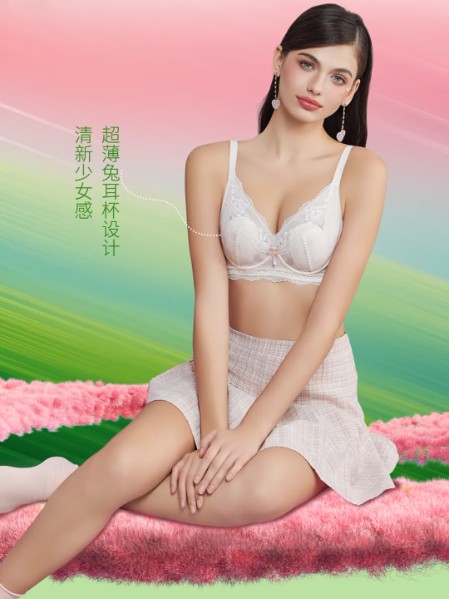 罗丽丝(ROLISE)内衣舒适透气聚拢无钢圈内衣2025夏季新款