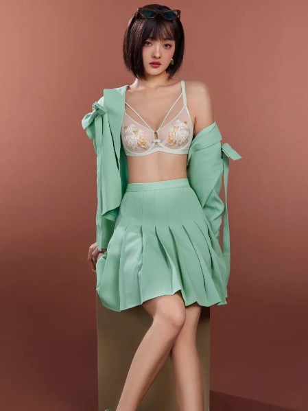 纤美(MYSHAPELY)内衣性感蕾丝亲肤透气内衣2025夏季新款