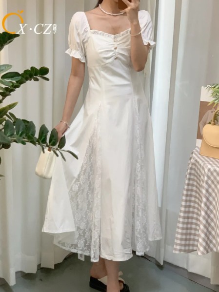 西橙子女装淑女时尚宽松休闲收腰短袖2025夏季新款
