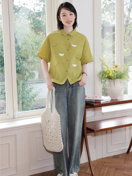 那汀女装时尚休闲宽松舒适潮流短袖2025夏季新款