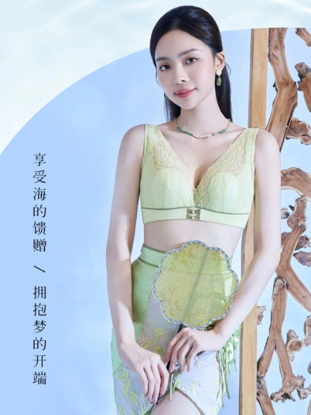 依曼丽内衣超薄聚拢网纱蕾丝透气内衣2025夏季新款