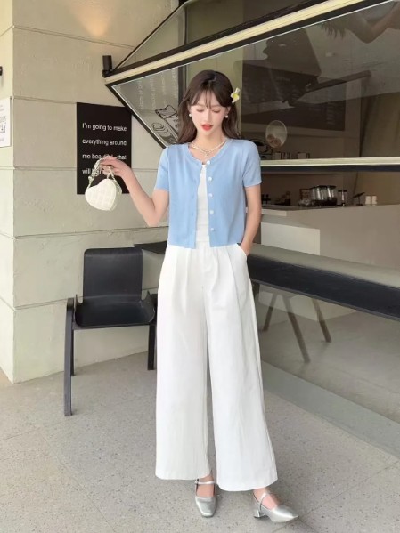 樱之花(insvar)女装高级时尚淑女气质显瘦短袖2025夏季新款