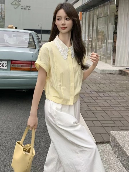 樱之花(insvar)女装高级时尚淑女气质显瘦短袖2025夏季新款
