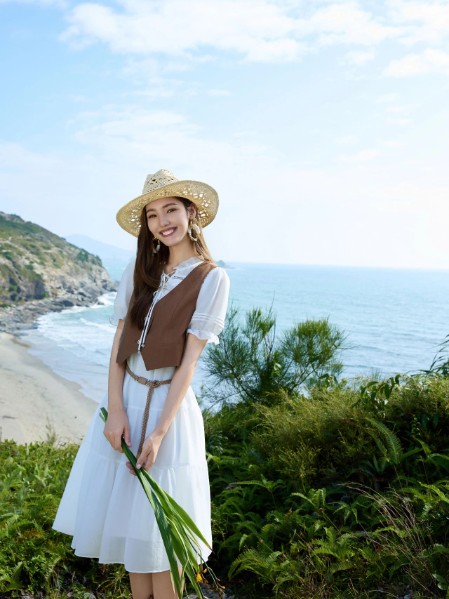 优美世界(umisky)女装波西米亚度假风时尚宽松连衣裙2025夏季新款