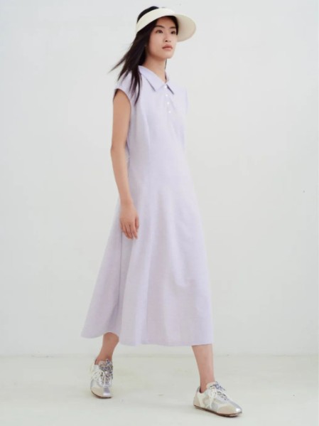 H+3女装轻氧欧若风连衣裙2025夏季新款