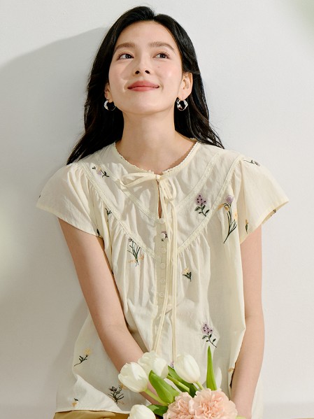 茵曼(INMAN)女装淑女温柔2025夏装新款