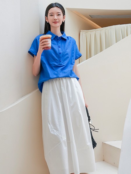 茵曼(INMAN)女装淑女温柔2025夏装新款