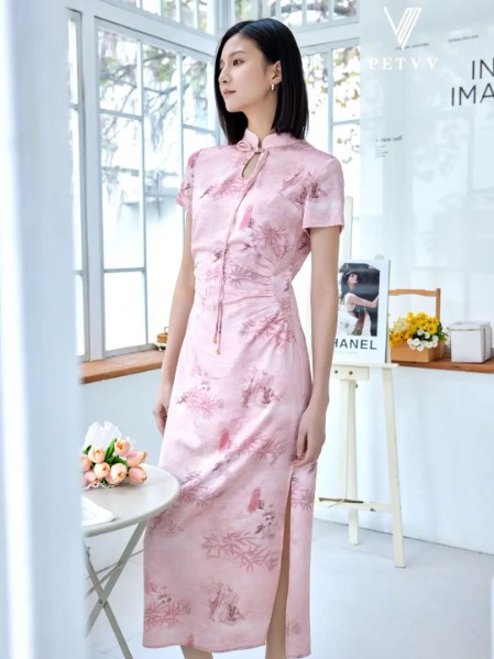 PETvv女装气质显瘦温柔连衣裙2025夏季新款