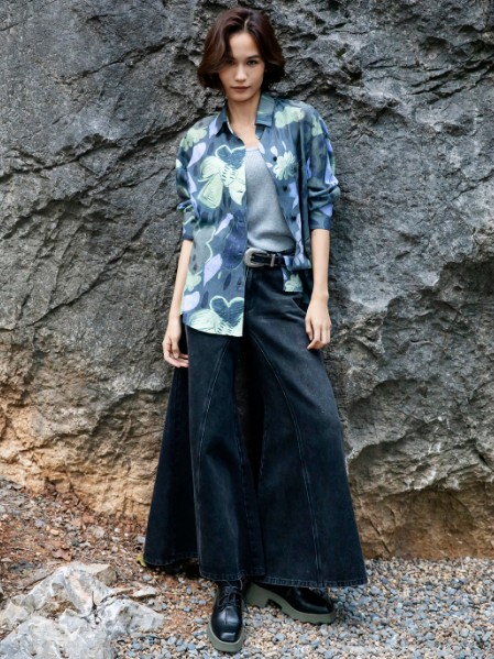 苏昔(SOULCELL苏昔)女装时尚印花透气短袖2025夏季新款